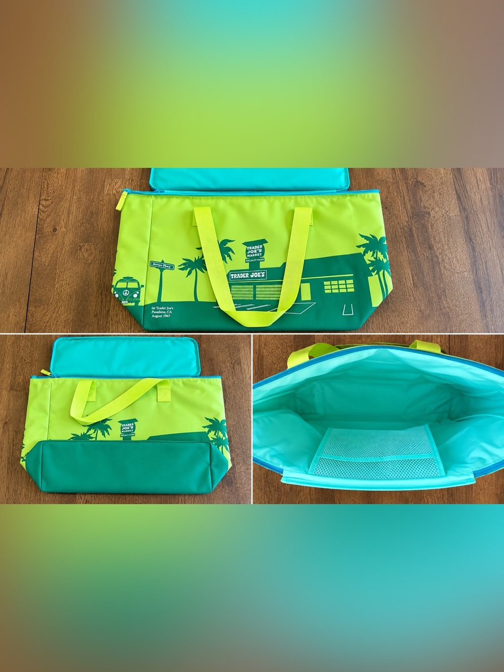 Trader Joeβs 7 Large Insulated Tote Bag Collection Rare Limited Colors Viral - Picture 9 of 9